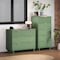 Manhattan Comfort Granville Sage Green 5-Drawer Tall Dresser and 3-Drawer Standard Dresser, Set of 2 GRAN013 - alternate 1